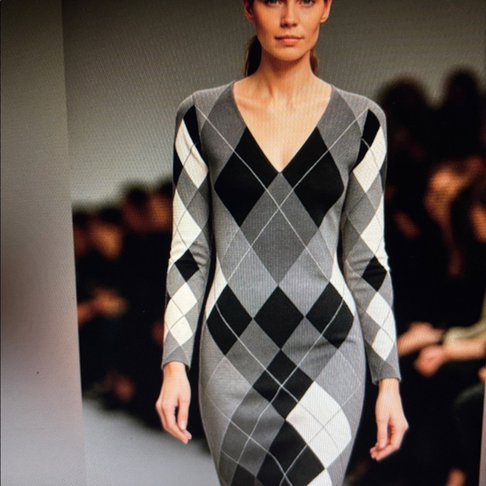 Stella MCCartney Argyle knit dress  48. NWOT